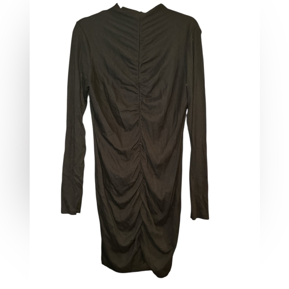 Michael Stars Los Angeles Romi Ruched Front Ribbed Dress - XL - Picture 3 of 6